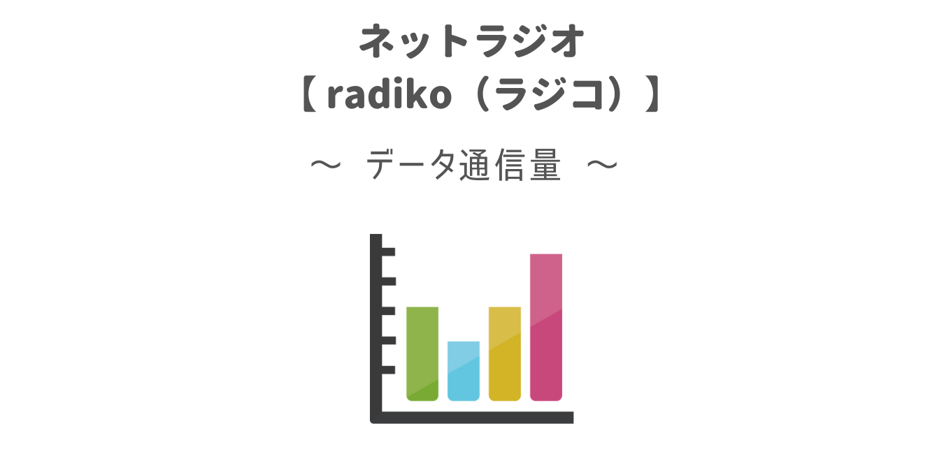 radiko（ラジコ）のデータ通信量【１時間で約３０MB】
