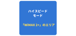 WiMAX2+ハイスピードモード