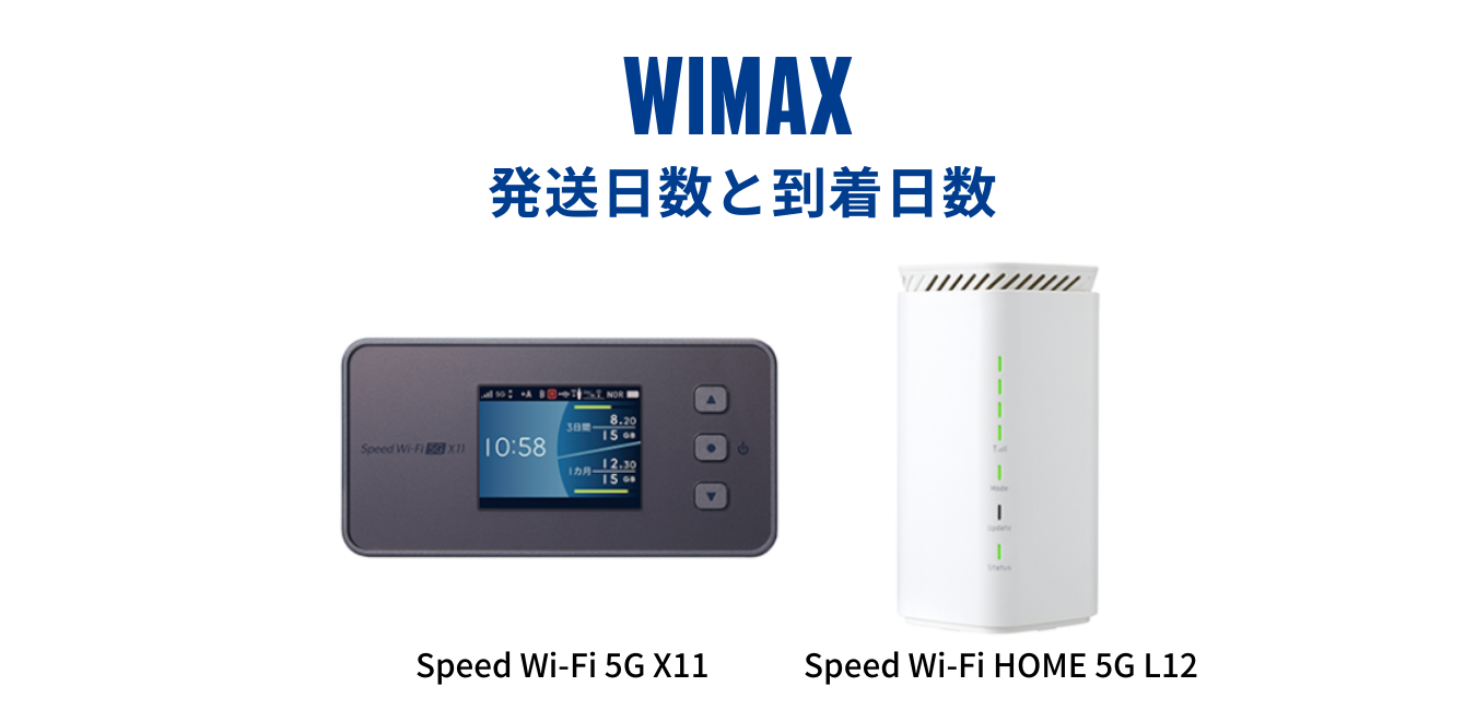 【完全リスト】WiMAXプロバイダの発送日数と到着日数
