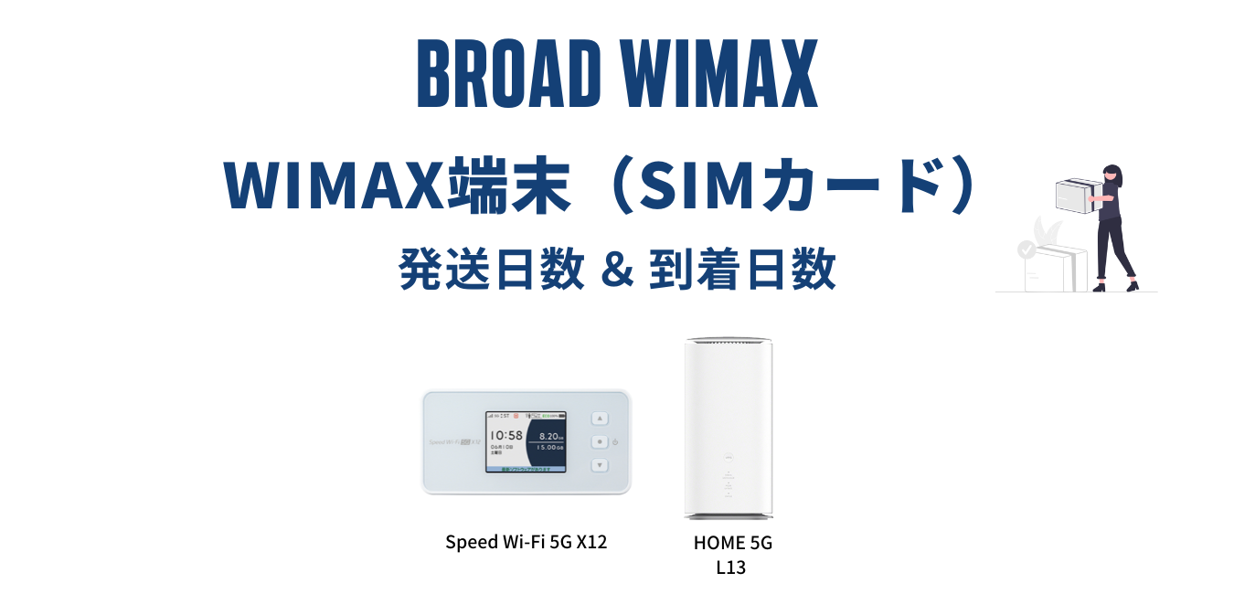 【最短当日発送】Broad WiMAX はいつ届く？