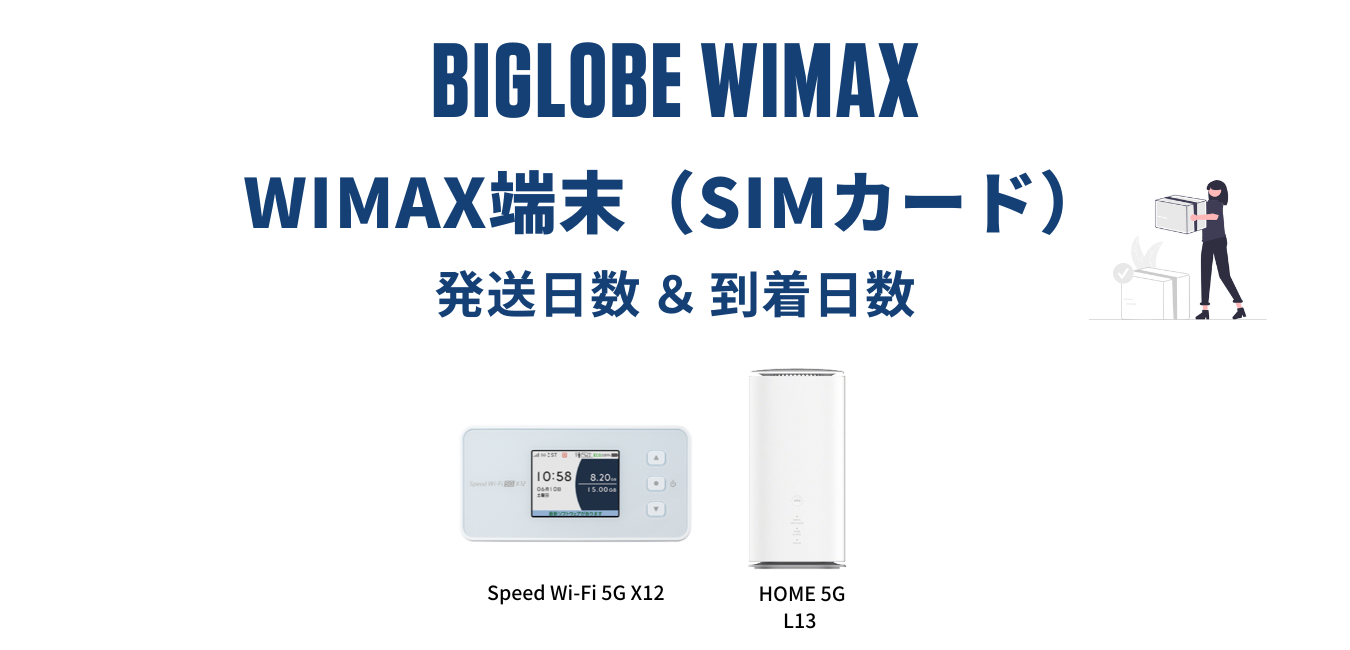【最短翌日発送】BIGLOBE WiMAXはいつ届く？