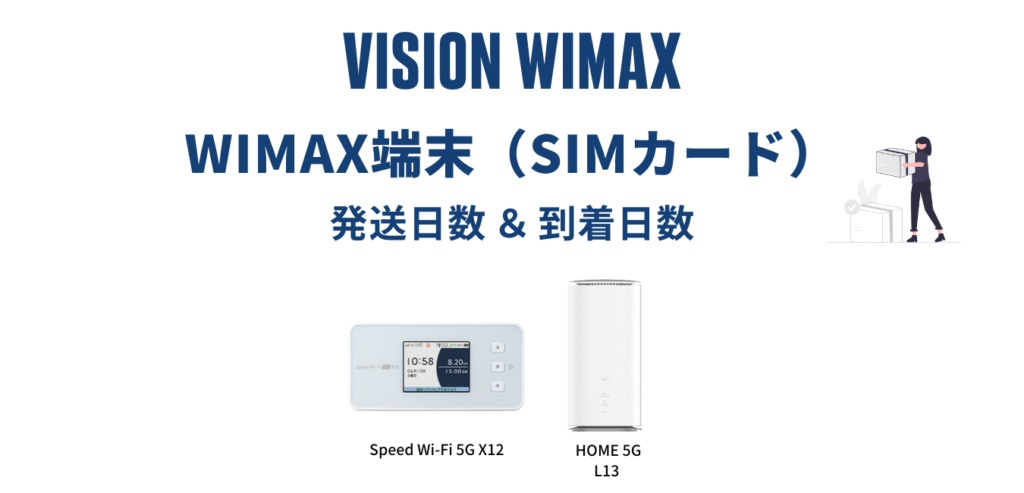 【最短当日発送】Vision WiMAX はいつ届く？